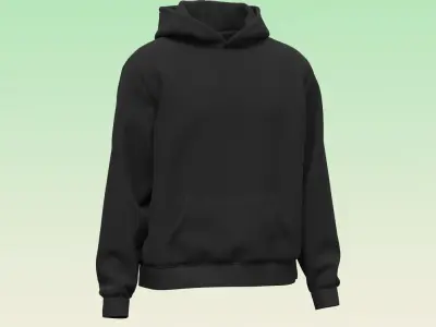 Hoodie for men 3D model