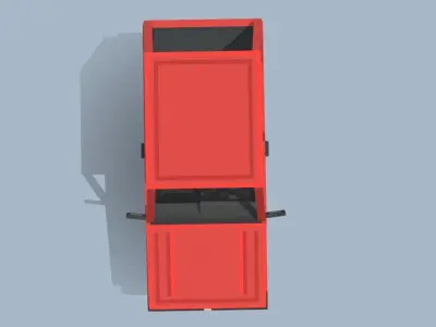 Volkswagen Golf Mk2 - Minecraft Car Low-poly 3D model