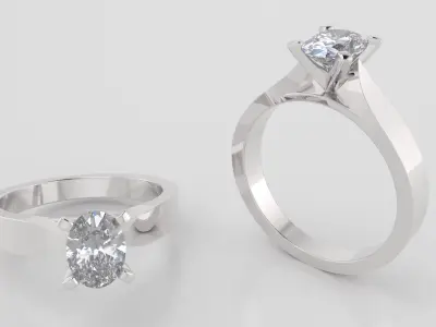 OVAL 0-75-CT Flat Profile Round Shank Width 2-70mm 3D print model