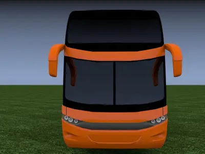 Bus Marcopolo Paradiso G7 1800 Low-poly 3D model