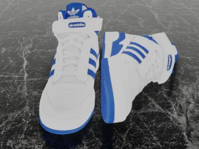 ADIDAS FORUM MID 3D SHOES 3D model