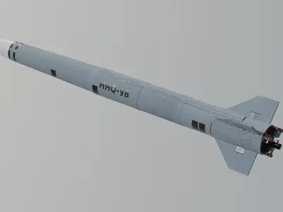 The Chinese Red Flag 9  air defense missile 3D model