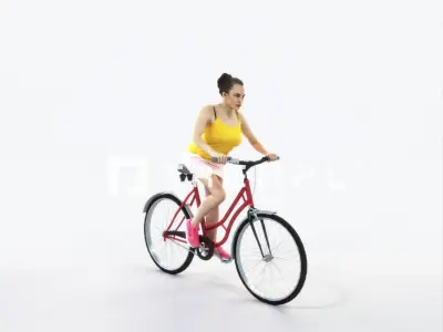 Dream 01A bicycle bike Sports Woman Low-poly 3D model