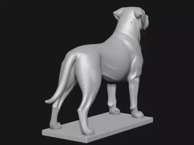 Dog sculpture 3D print model order