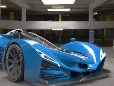 Delage D12  Low-poly 3D model