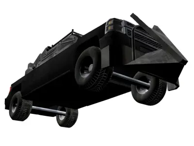 Military Truck 3D Model Low-poly 3D model