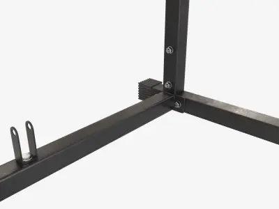 Exercise adjustable bench cage 3D model