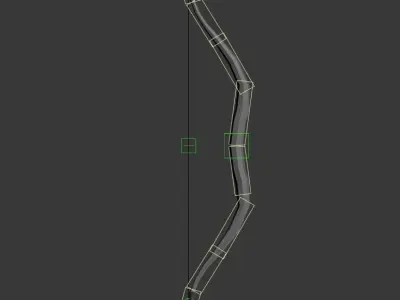 SPORT---ARCHERY---Bow bow and arrow Low-poly 3D model