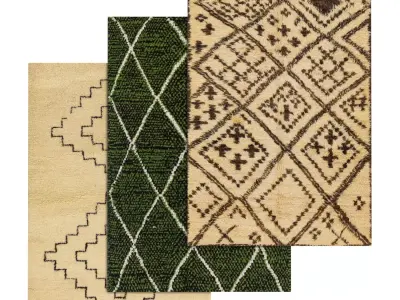 Rug Set 1965 3D model