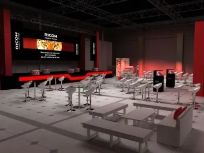 Event in hotel for 500 people 3D model