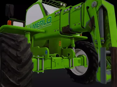 Loader Machine 3D Model Low-poly 3D model