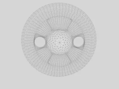 Train wheel Free 3D model