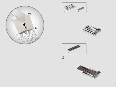 TwindBricks3D - 21349 Tuxedo Cat 3D print model
