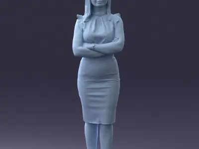 000327 Business Woman Standing 1212 3dp 3D print model