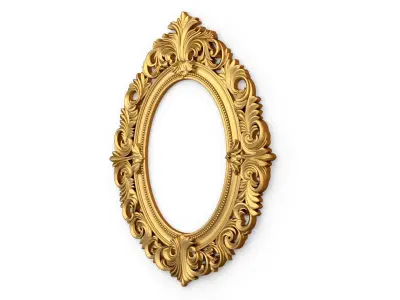 Classic mirror frame 01 3D print model