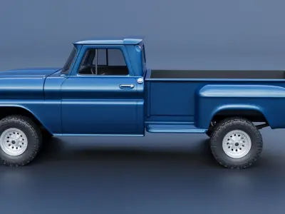 Chevrolet K20 Long Bed 1965 3D print model