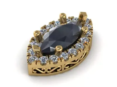 Marquise Pendant 264 3D print model