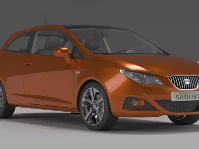 Seat Ibiza 3D model by glennaguiar