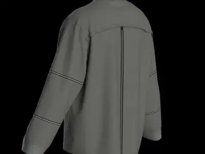 Male longsleeve 3D model