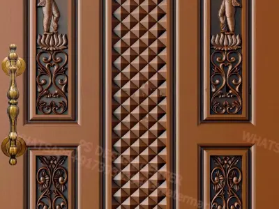 door design for cnc router 3D model