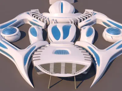 0006 - Organic Building Pro-01 3D model