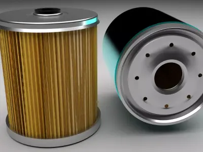 Car Oil Filters 3D model