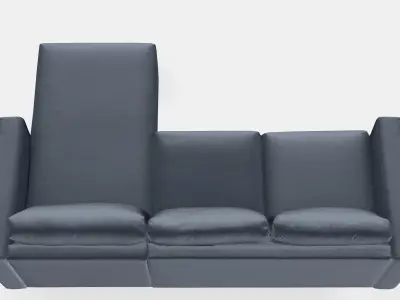 VIMLE 3seat sofa with chaise longue Low-poly 3D model