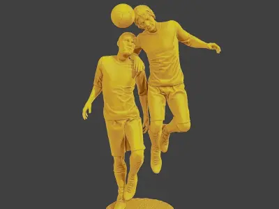 Soccer Player SP 031 032 3D print model