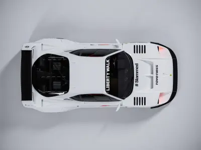 Ferrari F40 Liberty Walk LB 3D model