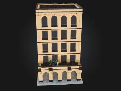 Brick Tower  A Sturdy Sentinel of Timeless Construction 3D model