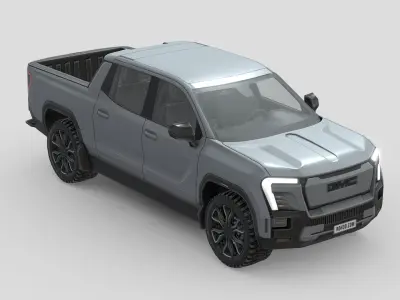 GMC Sierra EV 2024 Low-poly 3D model