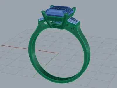 Brilliant ring 3D print model