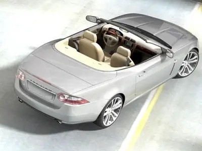 Jaguar xk 2007 cabrio 3D model