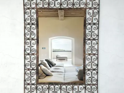 Iron Work Scroll Mirror 3D model