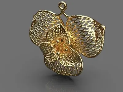 Floral ring 3D print model