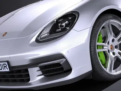 Porsche Panamera 4 E-Hybrid 2017 3D model