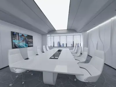modern conference room 3D model
