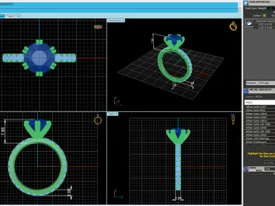 Wedding Ring Size 4 3D print model purchase