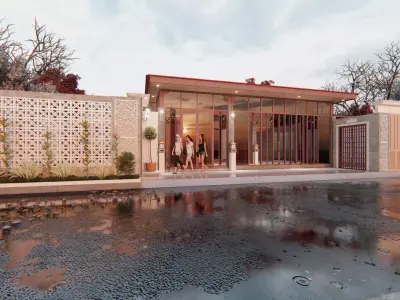 DESAIN KAFE ALA JEPANG 3D model