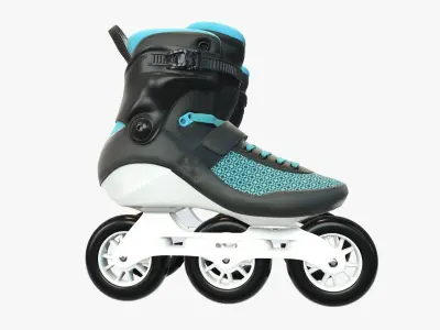Roller skates inline 3D model