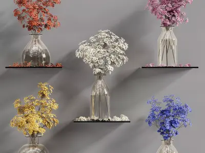 Collaction Plants Bouquet 17 3D model