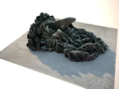 Greenman Stone 3D model