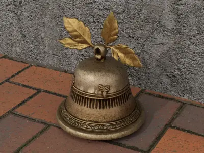 Bronze Bell Low-poly 3D model