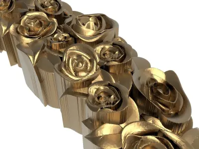 decorative pattern ready for 3D printing 3D model