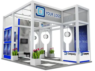 Booth Exhibition Stand a516 3D model