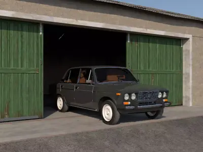 VAZ 2106 Low-poly 3D model