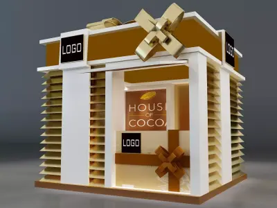 Booth Exhibition Stand a663a 3D model