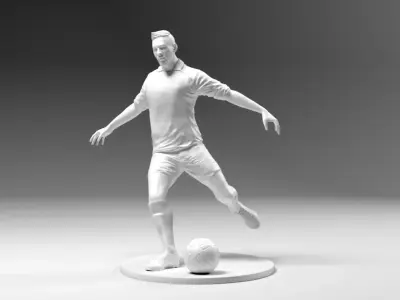 Footballer 03 Footstrike 07 Stl 3D print model