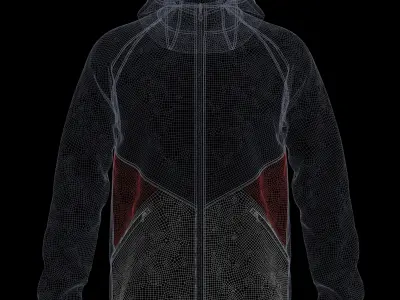 Wind Jacket 3d Model 3D model