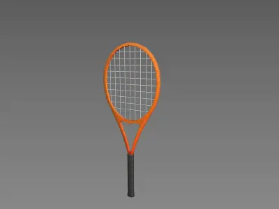 Prop248 Tennis Racket Low-poly 3D model
